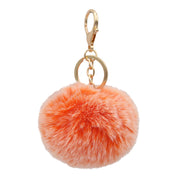 Cute Faux Fur Fluffy Fuzzy Pom Pom Keychain